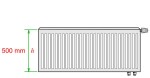 Type VK21, height 500 mm